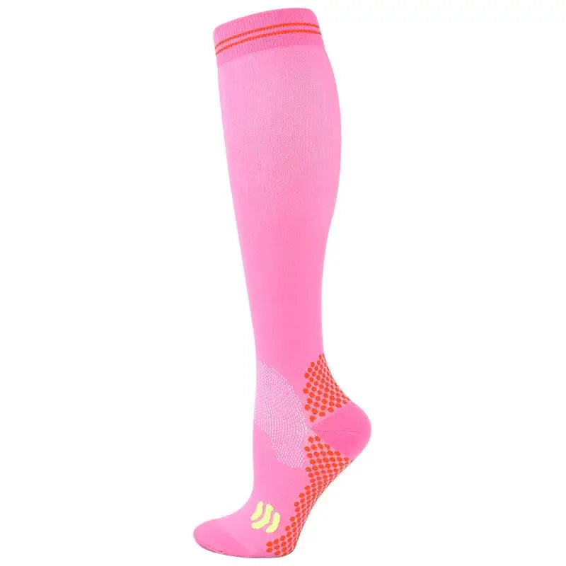 Candy Floss Compression Socks- Bright Solid Pink