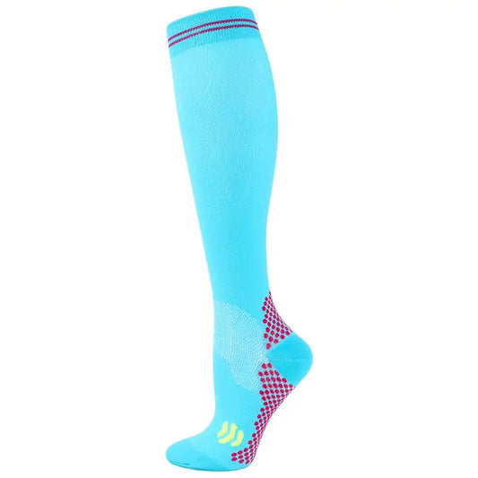 Aqua Glide Compression Sock- Bright Solid Blue
