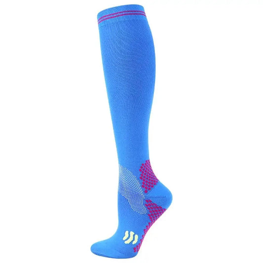 "Tidal Hug" Ocean Wave Knee-Highs Compression Socks