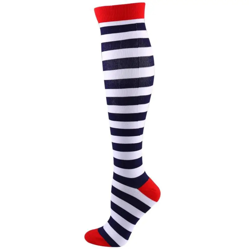 Navy and White Stripe